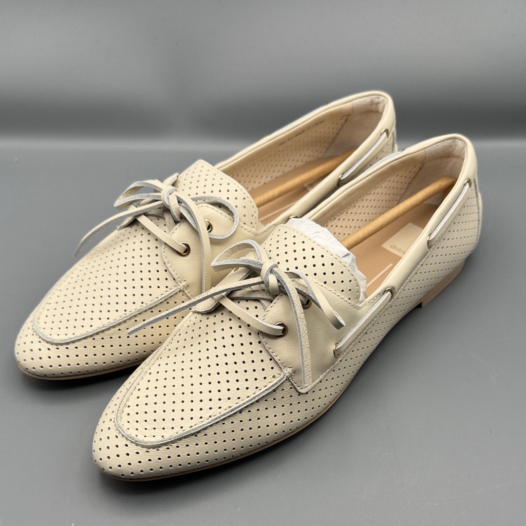 Dolce Vita Lakin Boat Shoes  Ivory